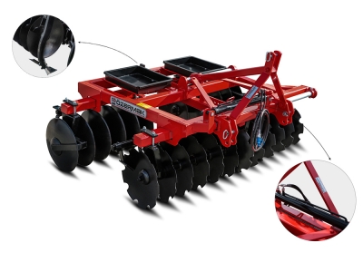 X Type Mounted Disc Harrow with Hydraulic Sliding